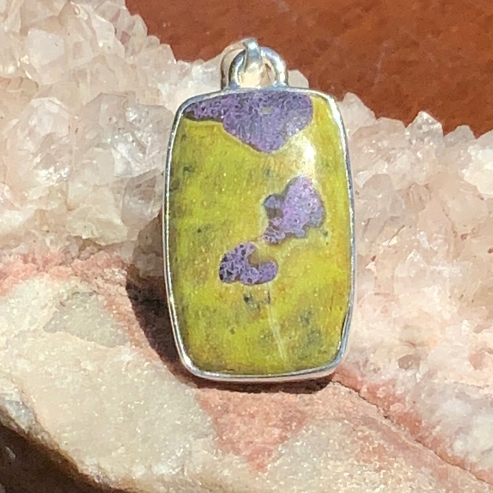 NATURAL RARE ATLANTISITE 925 STERLING SILVER PENDANT